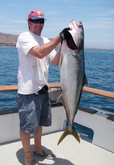 Pete Wolf - 45lb boiler rock yellowtail