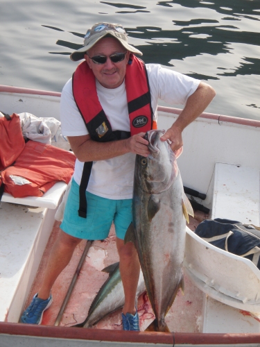 Rob with a 38lb skiff yellow